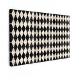 Klassiek - Patroon - Zwart Tuinposter op houten frame 2 cm dik klein 845 -3d