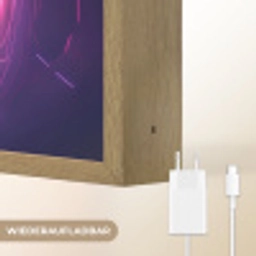 Voetbal - Sport - Blauw - Paars Light Box met batterij (Wandlamp kind) middel -USP_websiteoplaadbaarDE