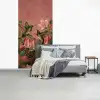 Kolibries - Bloemen - Groen - Roze fotobehang vinyl groot -slaapkamer