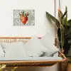 Aardbei - Rood - Mozaïek - Fruit tuinposter los doek klein -sfeer7
