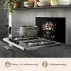 Bloemenvaas - Hout - Bloemen - Boeket keuken achterwand spatscherm klein -usp_NL