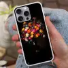 Kleurrijk - Boeket - Vaas - Donkerbruin Hoesje iPhone 16 Pro Max met koord klein -sfeer3