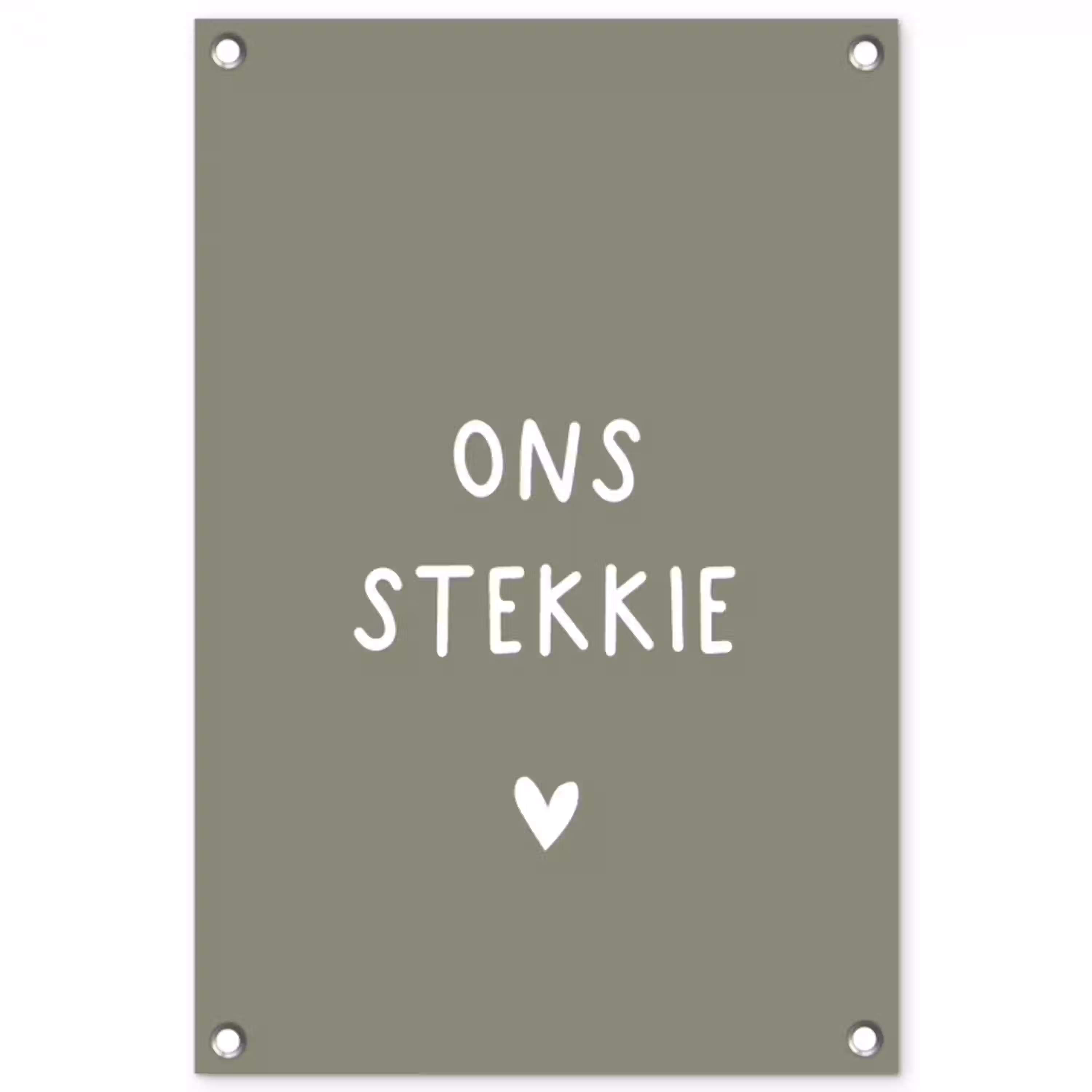 onsstekkie-groen tuinposter los doek klein -3d