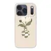 Vaas - Geruit - Bloem - Groen Telefoonhoesje iPhone 17 Pro klein -3d
