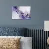 Paars - Modern - Marmer - Abstract poster papier klein -sfeer2