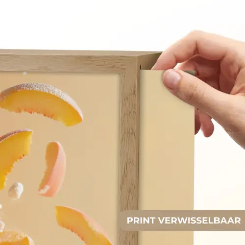 Peach - Eten - Taart - Oranje Light Box met batterij (Wandlamp) middel -USP_websiteprintNL