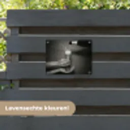 Champagnefles - Glas - Minimalistisch - Spetters tuinposter los doek klein -sfeer3