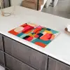 Vormen - Kleurrijk - Abstract - Vlakken Inductie beschermer vinyl 3mm klein -sfeer8