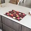 Donker - Bladeren - Fruit - Patroon Inductie beschermer vinyl 3mm klein 276 -sfeer8