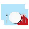 Today is a good day - Rood - lichtblauw Placemat vinyl groot -zzsfeer2_Kitchenyeah-website