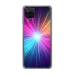Abstract - Light - Burst - Modern - Colorful Telefoonhoesje Samsung Galaxy A12 klein -3d