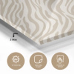 Zebra - Patroon - Beige plexiglas 5mm klein 11 -sfeer2