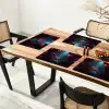 Standbeeld - Zeebodem - Koraal - Kleurrijk Placemat vinyl groot -zzsfeer4_Kitchenyeah-website