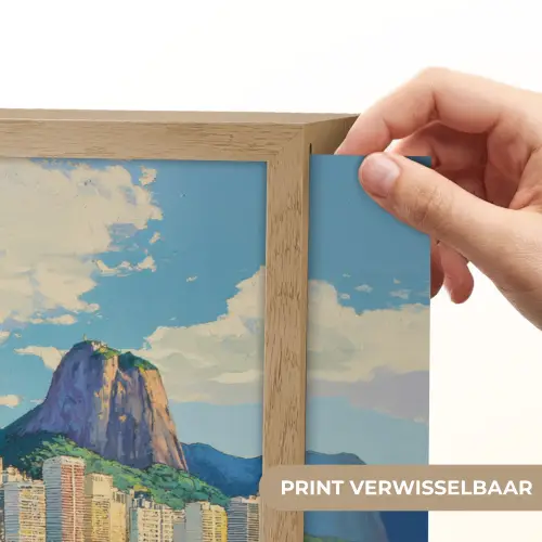 Berg - Skyline - Strand - Water Light Box met batterij (Wandlamp) middel -USP_websiteprintNL