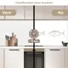 Vissen - Wit - Beige keuken achterwand 2 middel -voor-na2_NL