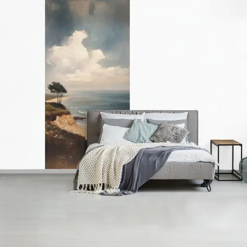 Klif - Zee - Boom fotobehang vinyl groot -slaapkamer