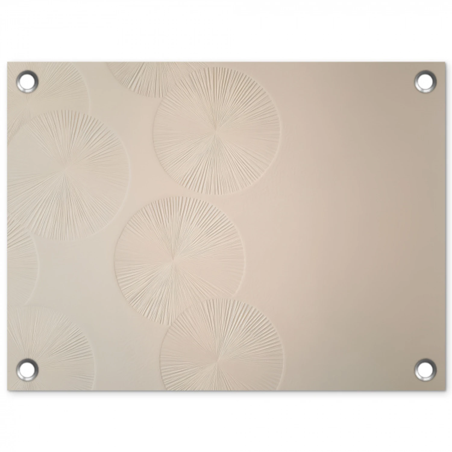 Japandi - Beige - Modern tuinposter los doek klein -3d