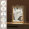 Deken - Wit - Boomstronk - Winter - Sneeuw Light Box met kabel (Tafellamp) klein -USP_NL