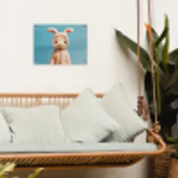 Lammetje - Paashaas - Kostuum tuinposter los doek klein -sfeer7