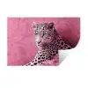 Panter - Luxe - Roze Muursticker klein -3d