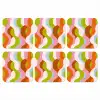 Abstract - Vormen - Roze onderzetter kurk middel -3d