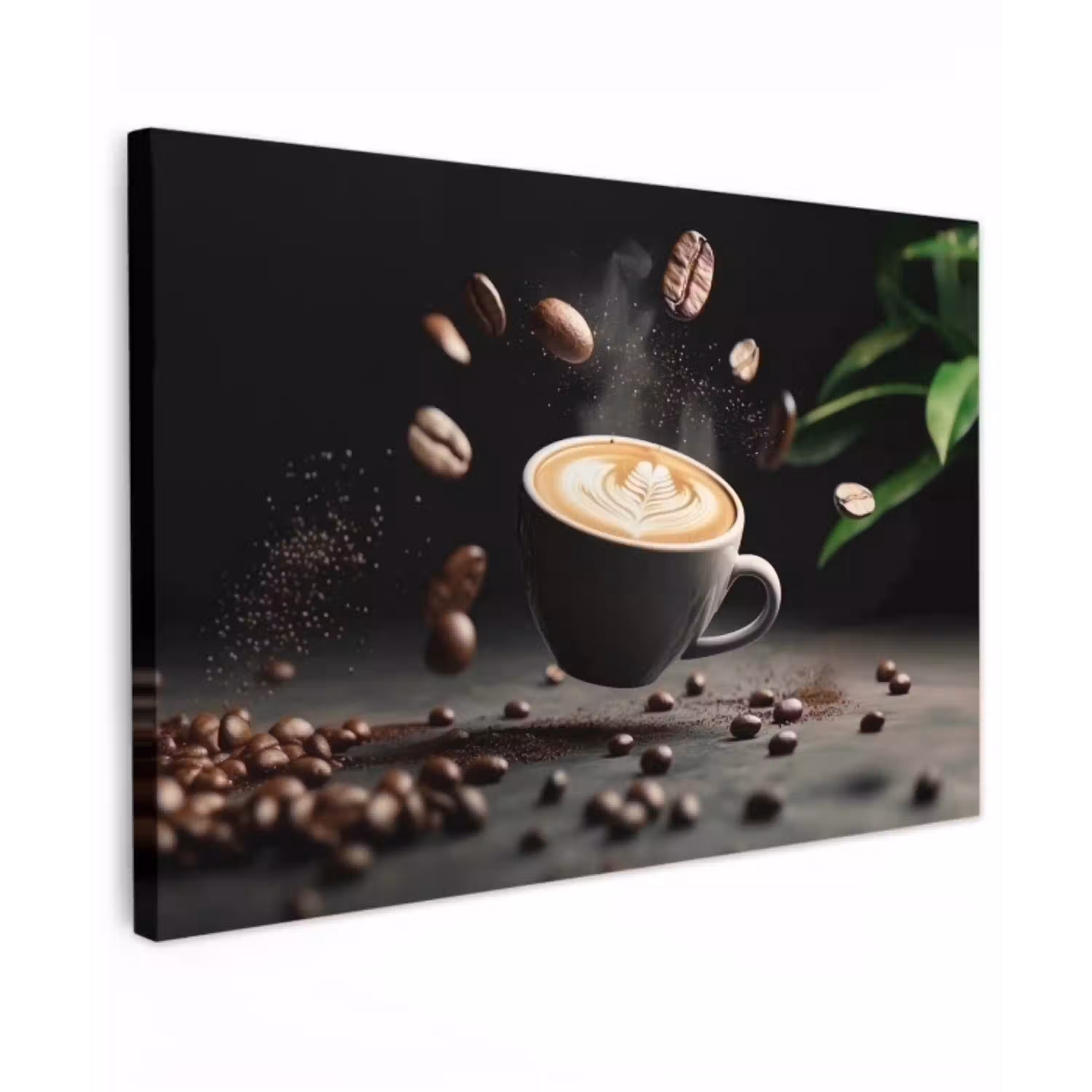 Cappuccino - Kop - Bonen - Bruin canvas 2cm klein -z3d