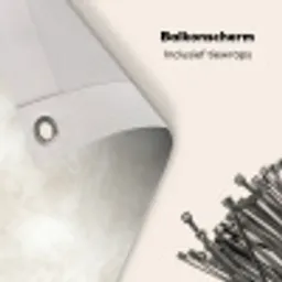 Subtiel - Structuur - Beige Balkonbeschermer Duitsland klein 596 -closeup_NL