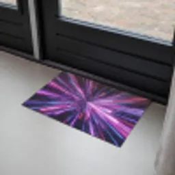 Lichtsnelheid - Ruimte - Roze - Paars Deurmat klein -sfeer2