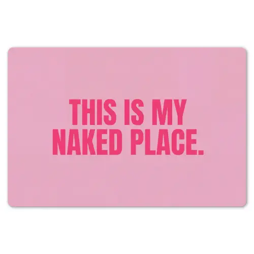 Tekst - Modern - Roze Placemat vinyl groot -zzsfeer1_Kitchenyeah-website