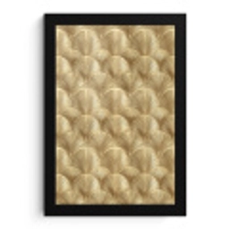 Patroon - Waaier -  Goud fotolijst zwart zonder passe partout klein 224 -3d