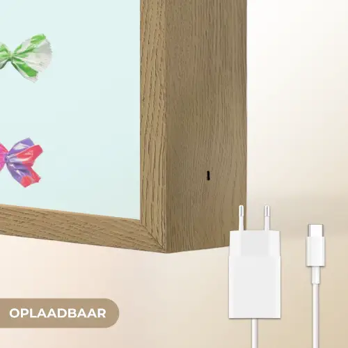 Snoepjes - Realistisch - Kleurrijk Light Box met batterij (Wandlamp) middel -USP_websiteoplaadbaarNL