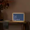 Fuck what they think - Blauw - Cursief Light Box met kabel (Tafellamp) klein -sfeer4