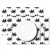 Bladeren - Silhouetten - Zwart - Wit Placemat vinyl groot 368 -zzsfeer2_Kitchenyeah-website