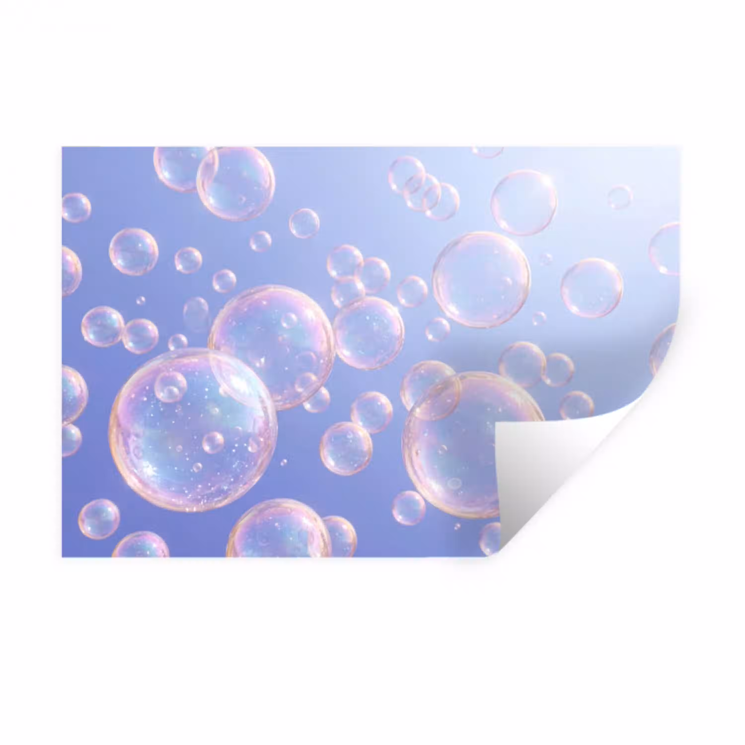 Pastel - Bubbels - Dromerig Muursticker klein -3d
