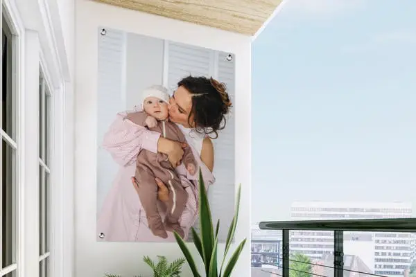 Tuinposter Balkon Baby