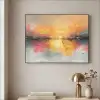 Modern - Abstract - Goud - Roze Textielframe zwart klein -sfeer2