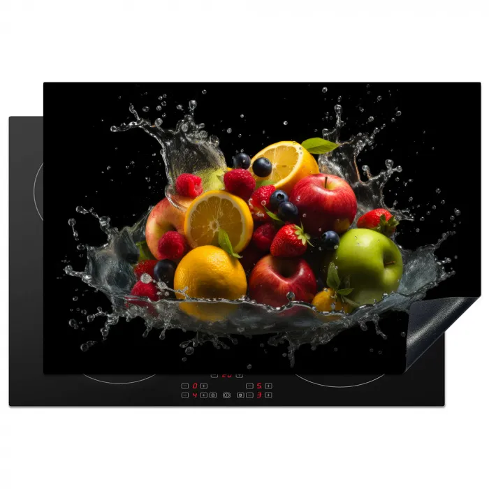 Fruit - Appel - Sinaasappel - Rode vruchten - Water Inductie beschermer vinyl 3mm klein -3d