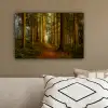 Bos - Natuur - Bomen - Landschap - Bladeren canvas 2cm klein -sfeer3