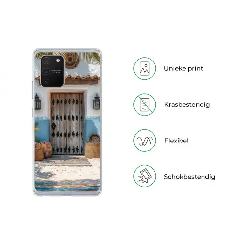 Deur - Manden - Planten Telefoonhoesje Samsung Galaxy S10 Lite klein -specsS10Lite