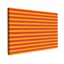 Strepen - Patroon - Oranje Tuinposter op houten frame 2 cm dik klein 845 -3d