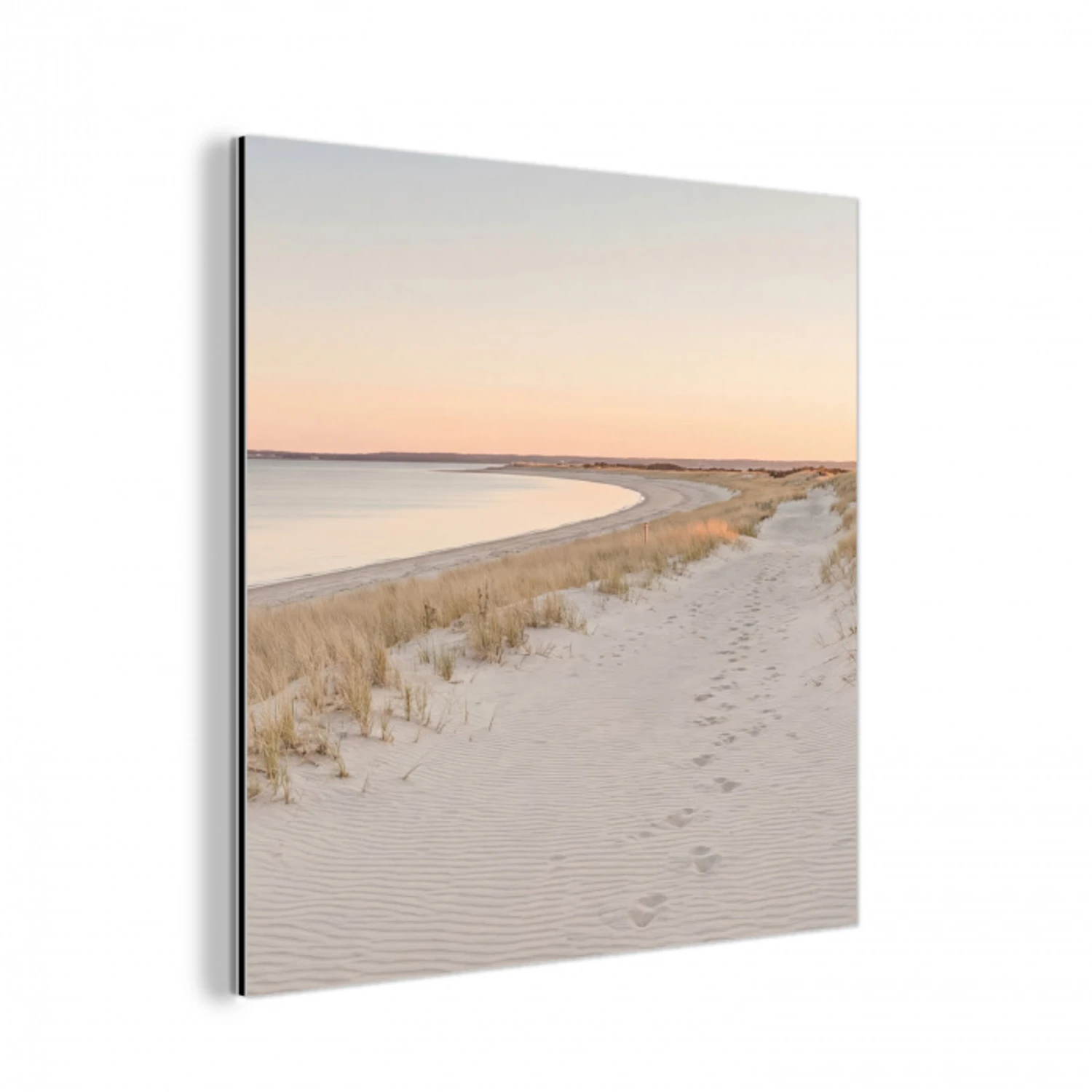 Kustlijn - Horizon - Hek aluminium wit klein -3d