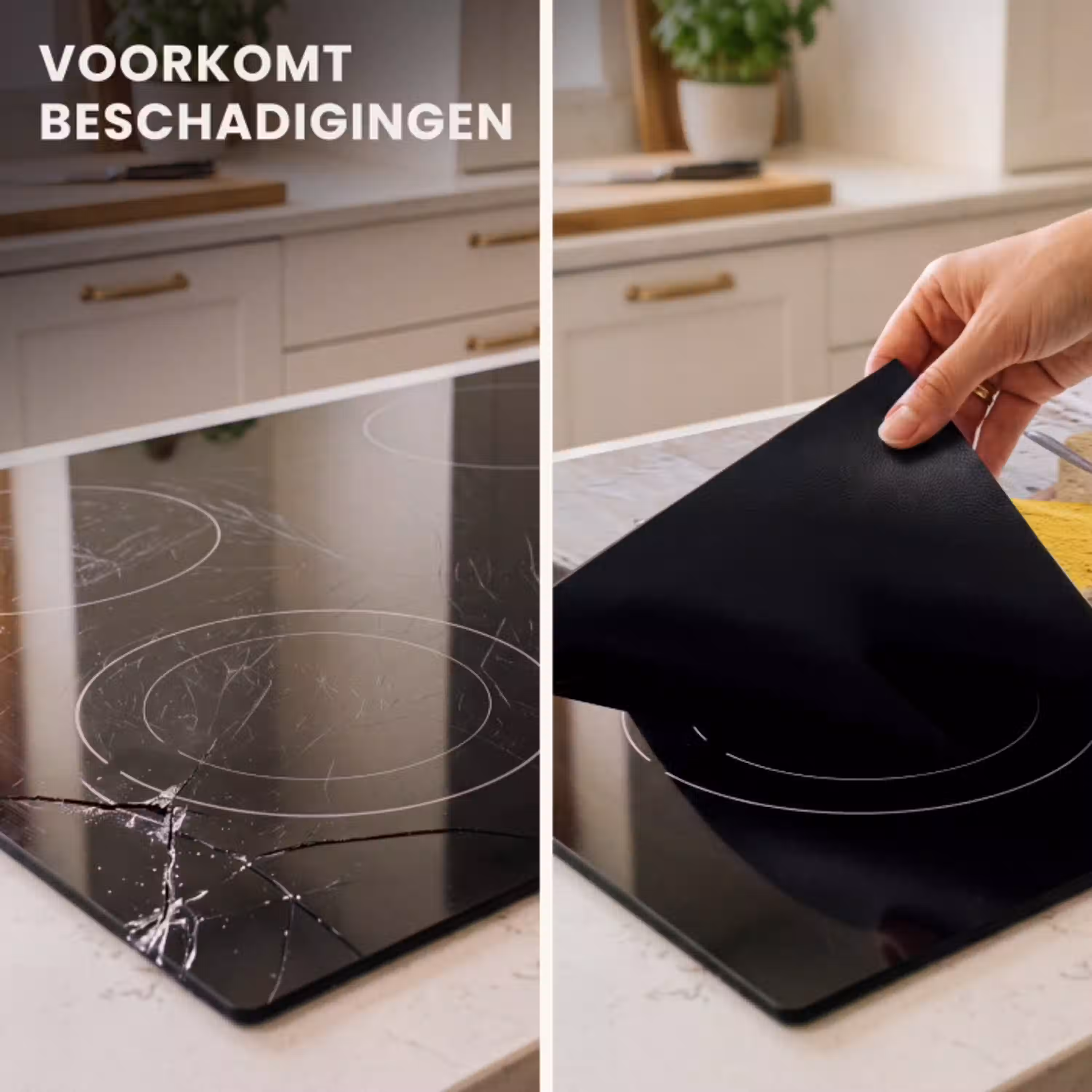 Kruiden - Potten - Oosters Inductie beschermer vinyl 3mm klein -sfeer1