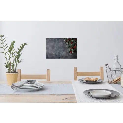 Winter - Hulst - Kerst - Beton Muursticker klein -eettafel