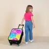 Kleurrijke glimlachexplosie Kinderkoffer - Zwart klein -sfeer1