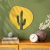 Cactus - Groen - Minimalistisch Wandcirkel Organisch Forex 3mm klein -sfeer2