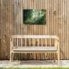 Bos - Pad - Zon - Bomen - Groen - Natuur Tuinposter op houten frame 2 cm dik klein -sfeer4