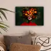 Vrouw - Vruchten - Papaja - Ananas canvas 2cm klein -sfeer1