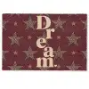 Sterren - Luipaardprint - Dream - Bordeaux Deurmat klein -zkaufland3d