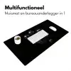 Discoballen - Minimalistisch - Zwart Muismat XXL klein -sfeer4