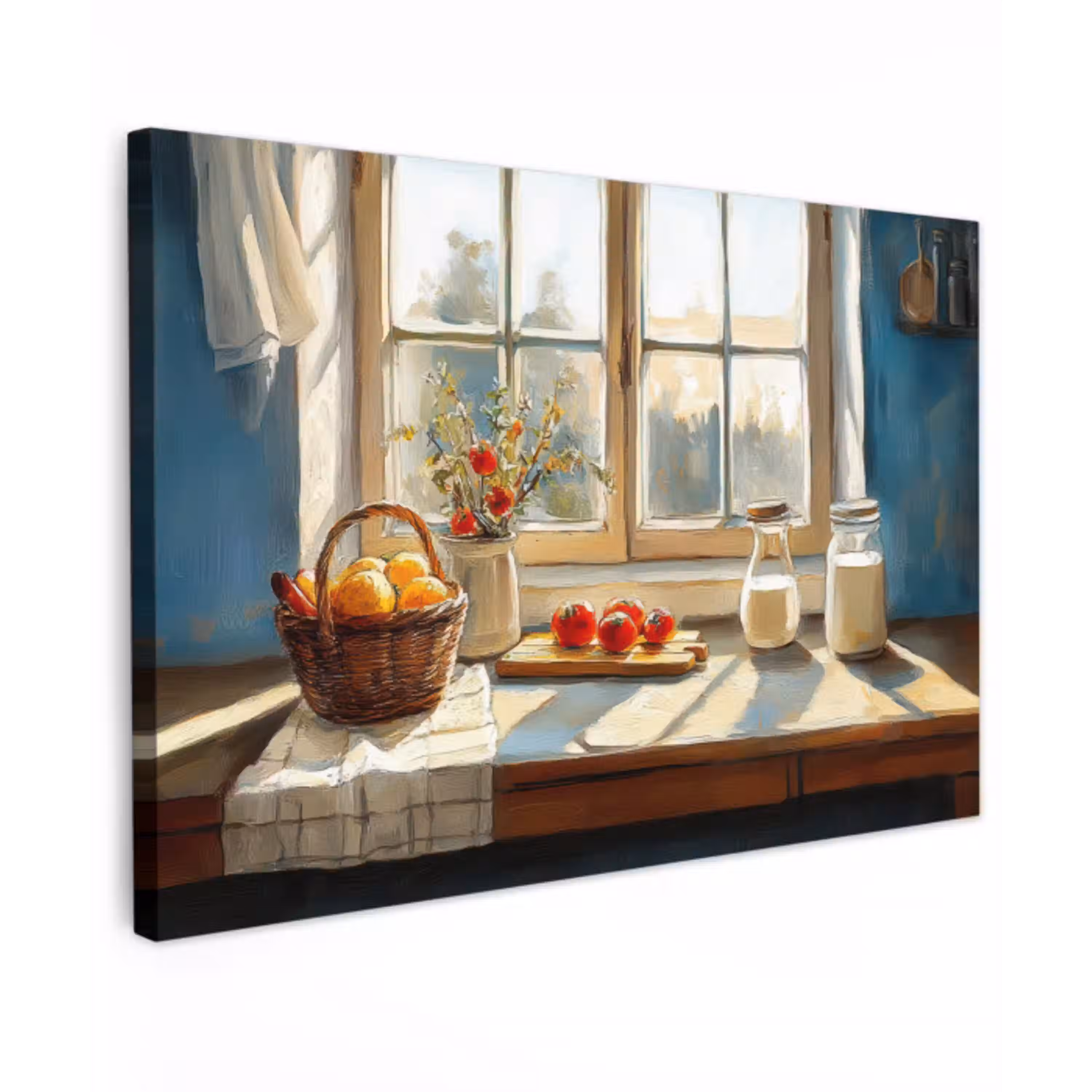 Stilleven - Keuken - Doorkijk - Vintage canvas 2cm klein -z3d